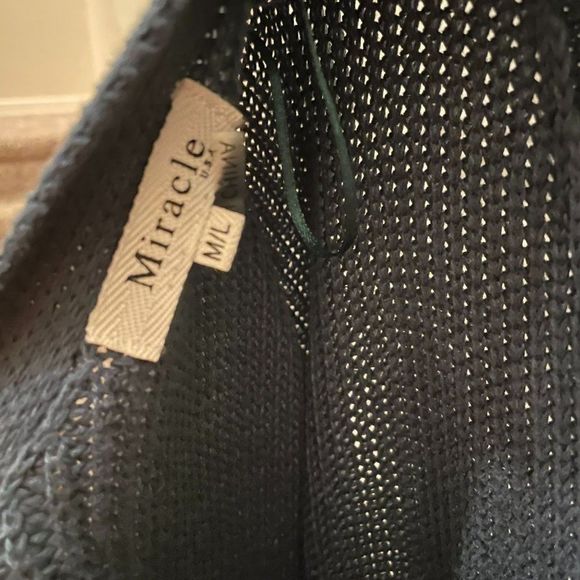 Miracle Women's Dark Green Long Sleeve Oversized Sweater Top Size M/L NWOT - Picture 11 of 12